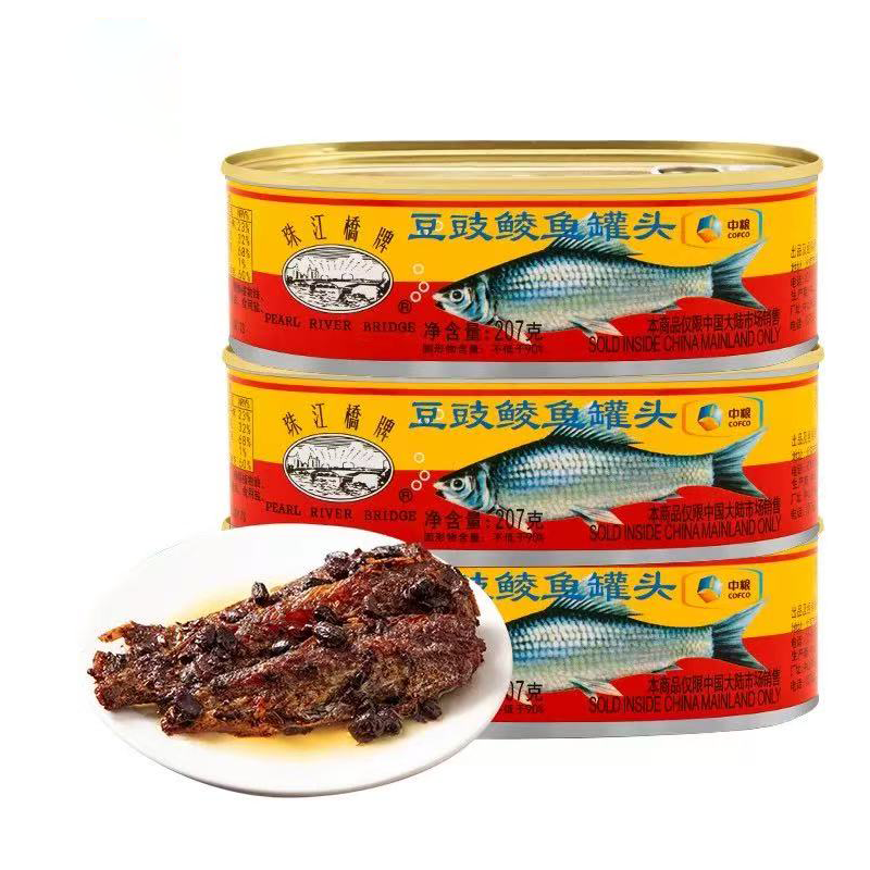 珠江豆豉鲮鱼罐头 CANNED DACE WITH BLACK BEAN SAUCE 184g