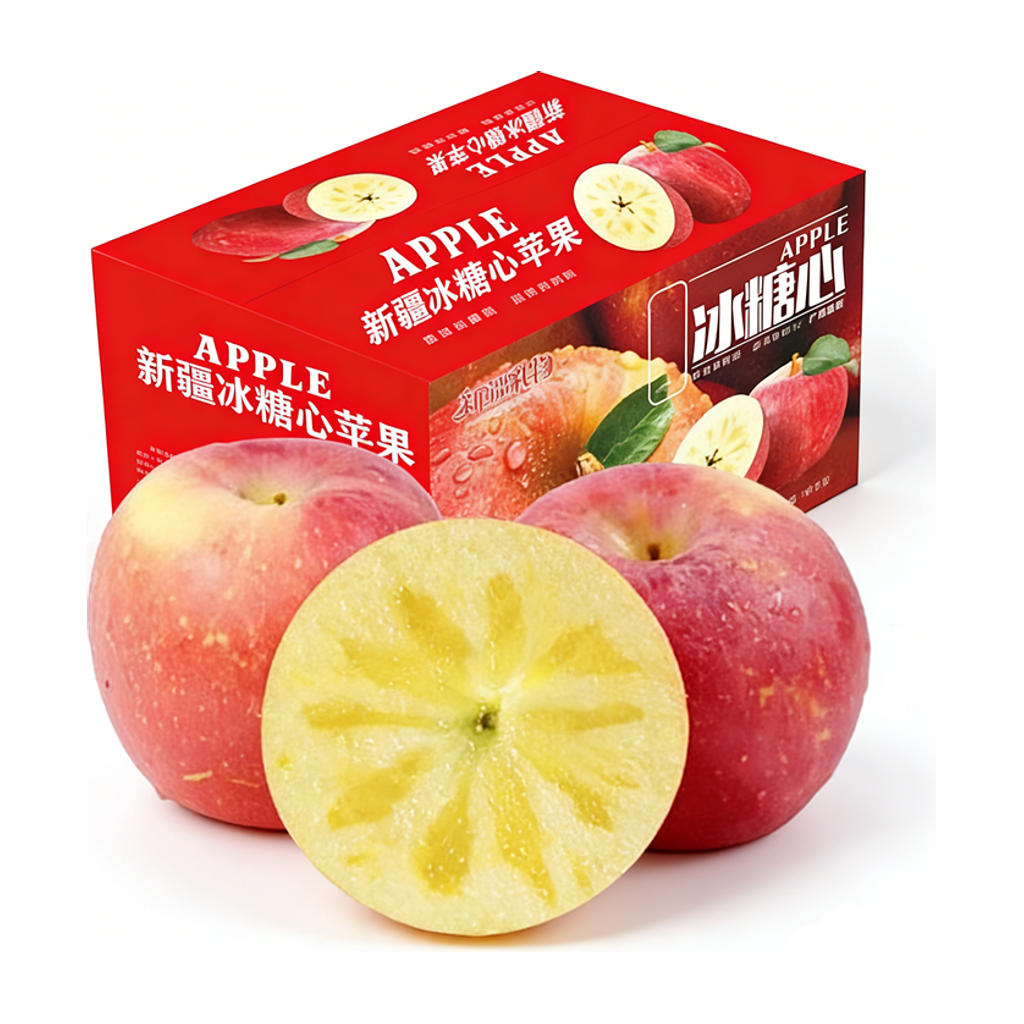 整件 进口新疆阿克苏苹果 AKSU APPLE 1BOX约5.5kg