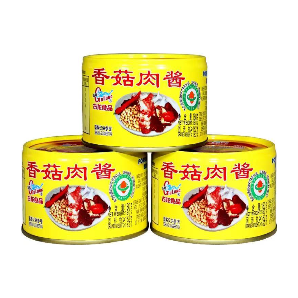 古龙香菇肉酱 GULONG MUSHROOM MEAT SAUCE 180g