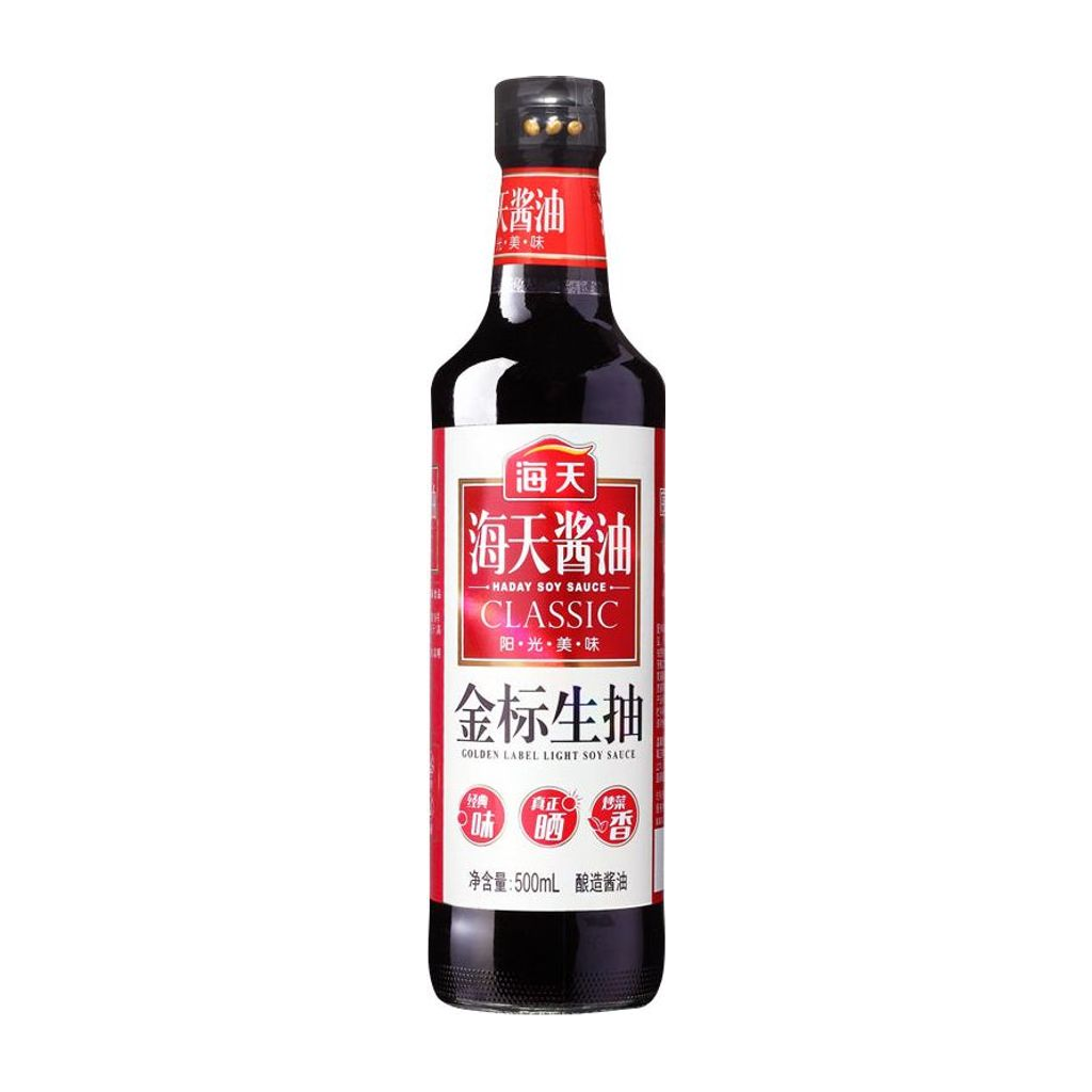 海天金标生抽 HAITIAN GOLD LABEL SOY SAUCE 500ML