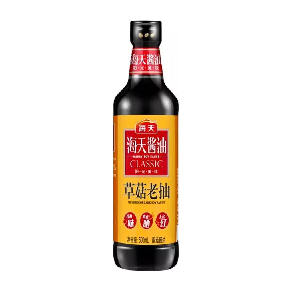 海天草菇老抽 HT MUSHROOM DARK SOY SAUCE 500ML