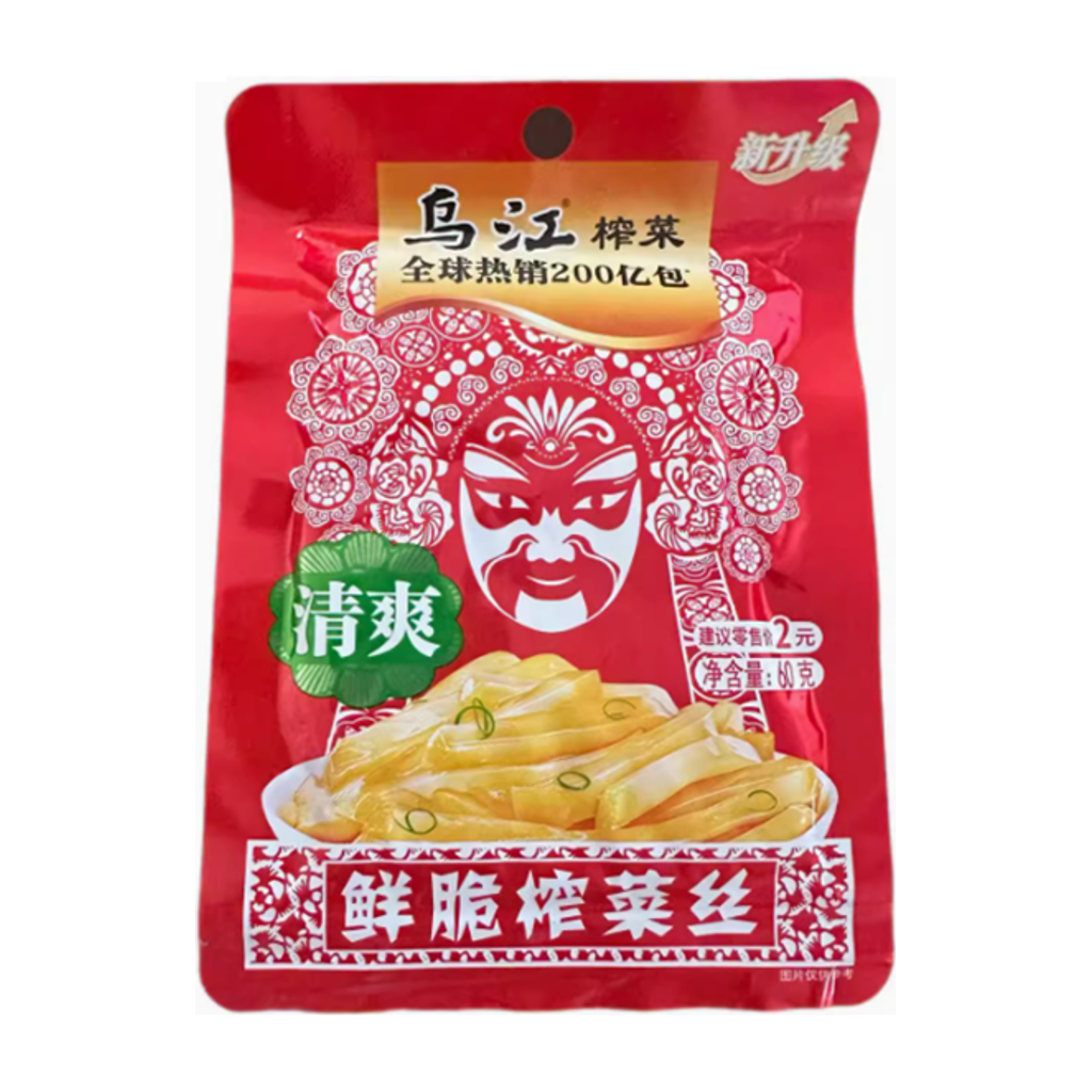 乌江清爽榨菜丝 SHREDDED MUSTARD TUBER 60g